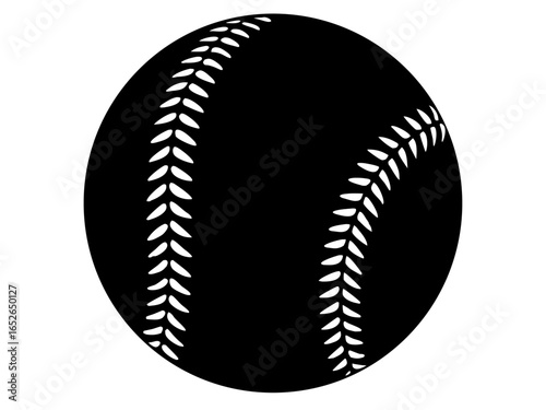 baseball black silhouette vector,baseball  icon vector