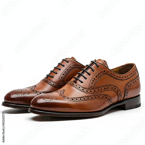 brown leather shoes