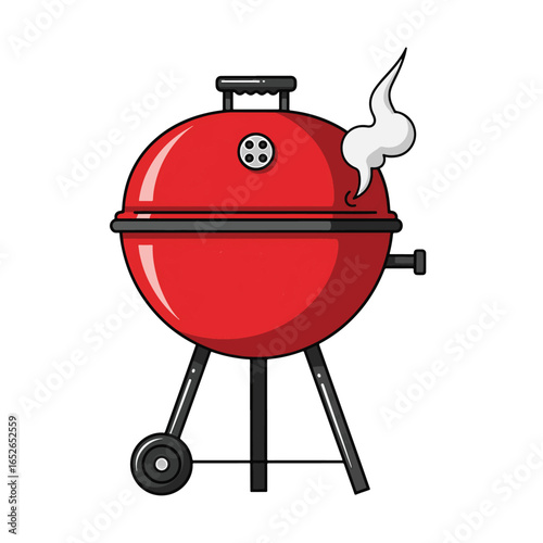 Vector illustration of a barbecue, isolate on white background