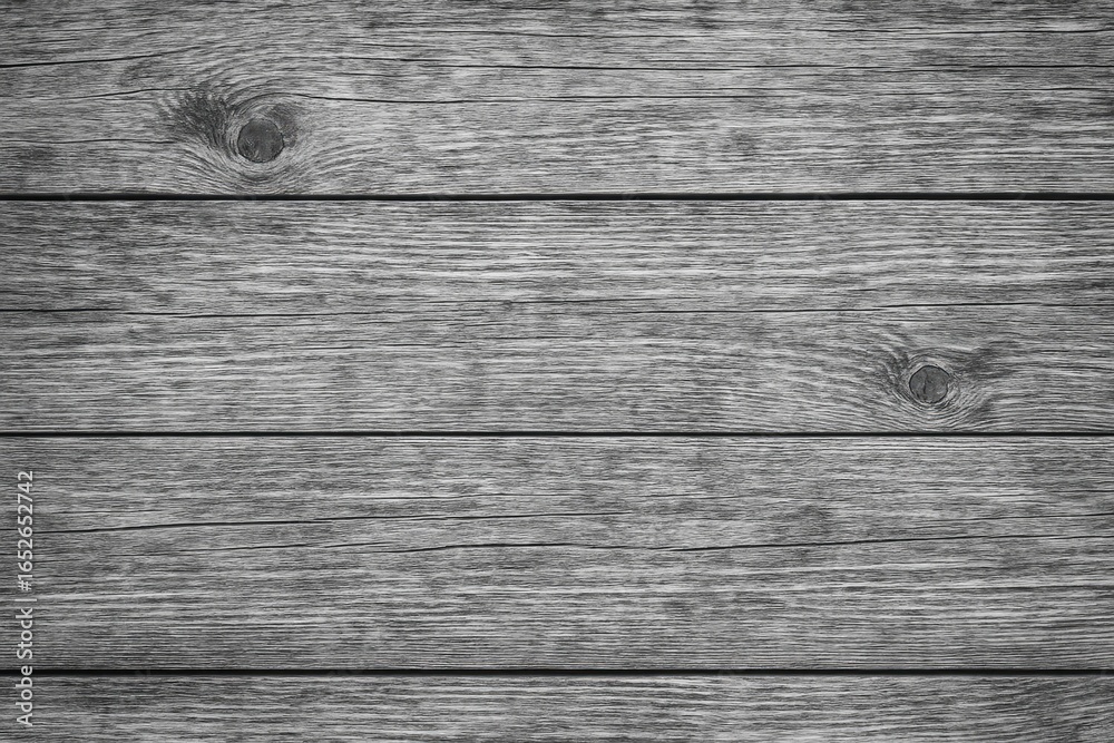 Fototapeta premium Grayscale wooden tabletop