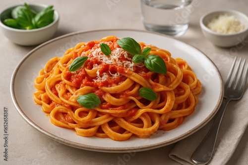 A flavorful Italian-inspired pasta meal perfect for midday dining