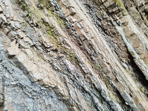 Texture of rock and natural stone. Texture of natural quarries. Knee rock. Natural minerals. Geodesy