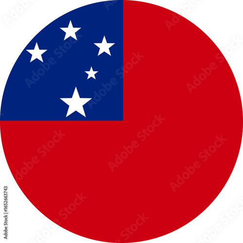 Free Download Samoa flag illustrator national of round - GFXLoad