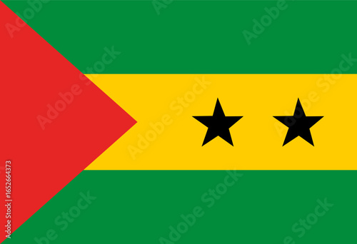 Sao Tome and Principe flag illustrator national