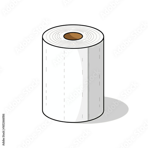 Vector illustration of a kitchen roll, isolate on white background