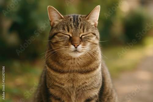 Wallpaper Mural A cat relaxing with its eyes closed Torontodigital.ca