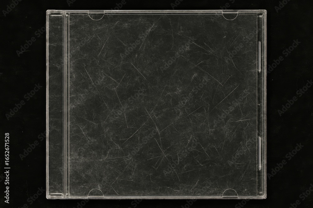 Fototapeta premium Graphic design composition featuring CD case texture overlay