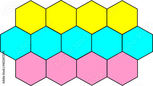 hexagon, hexagonal