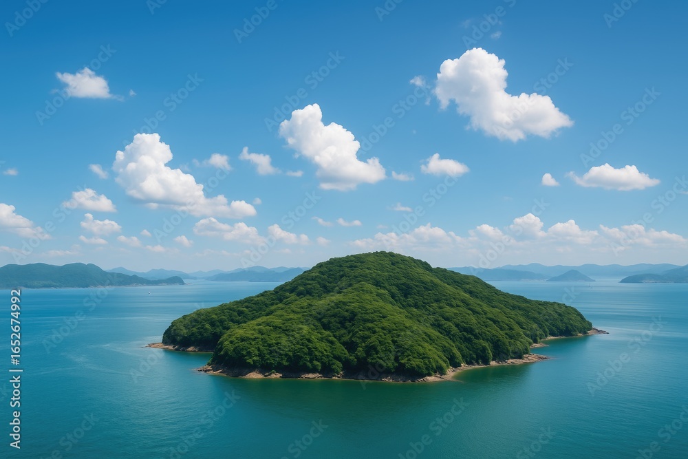 Naklejka premium A Journey Through the Beautiful Seto Inland Sea Region