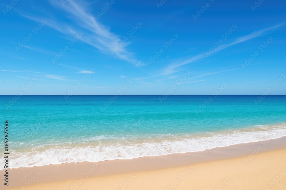 Fototapeta premium A Flawless Day Celebrating Crystal Blue Waters