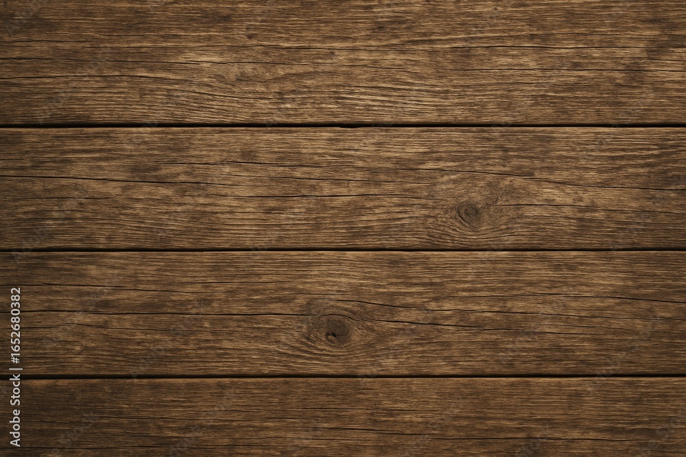 Naklejka premium Retro style wooden floor setting featuring aged boards