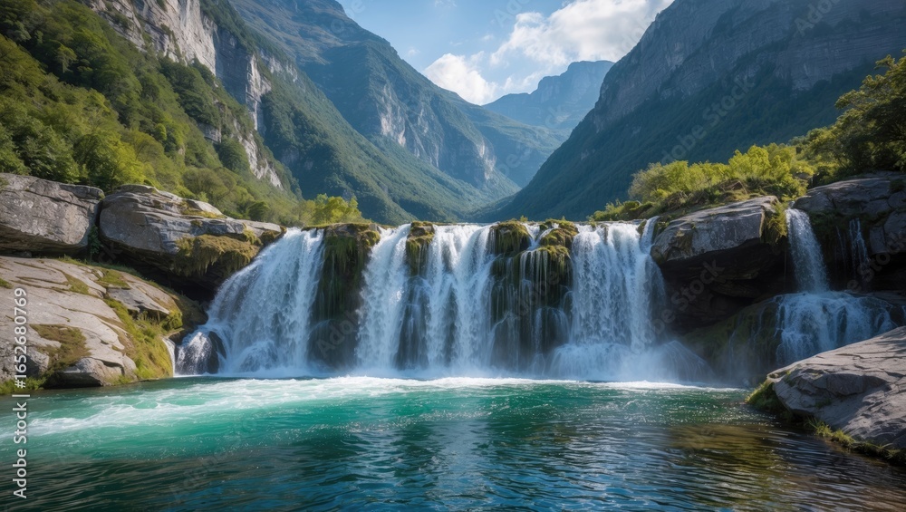 Fototapeta premium A breathtaking waterfall worth visiting