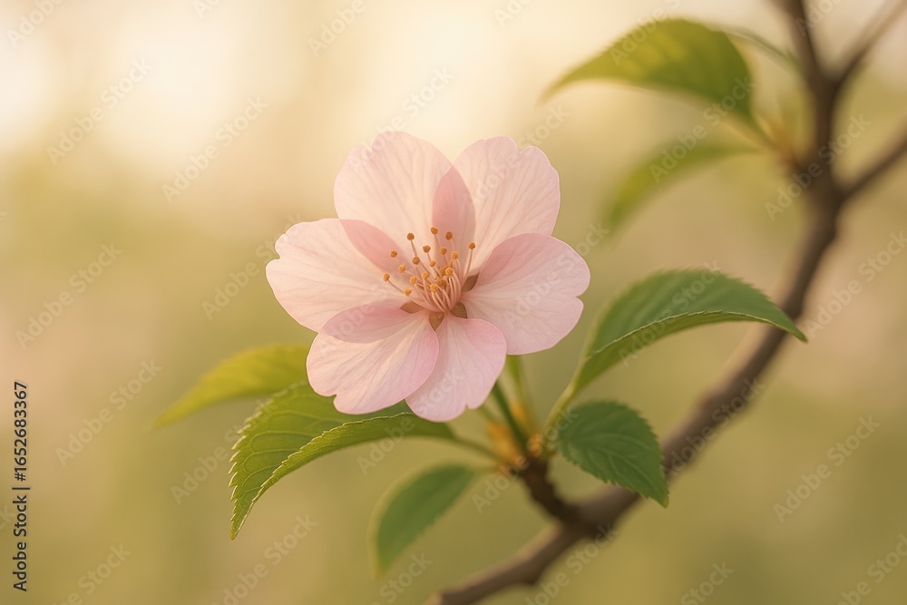 Obraz premium Close-up shot capturing a blooming flower during springtime