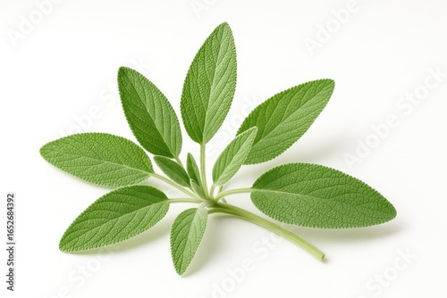 White background showcasing Sage herb