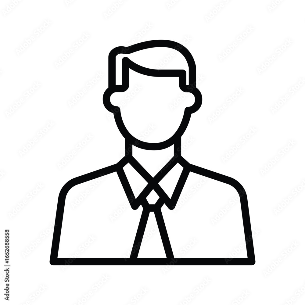 Obraz premium Employee line icon , vector, pixel perfect, illustrator file 