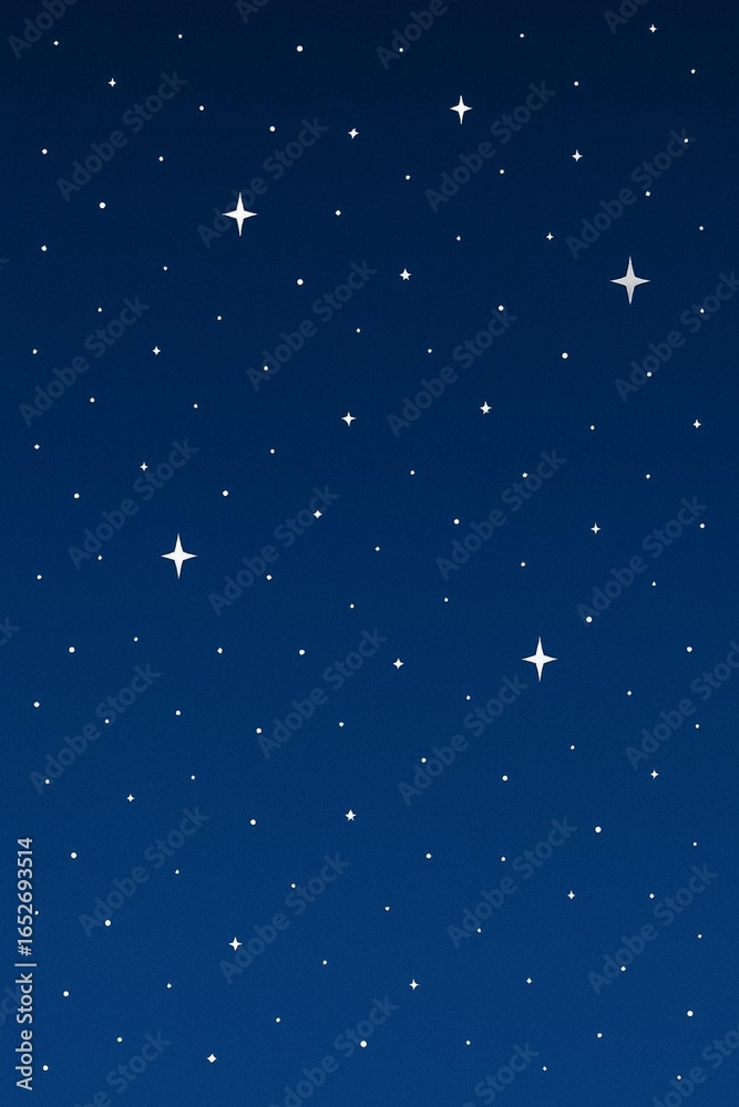 Obraz premium Minimal Night Sky with Stars Background
