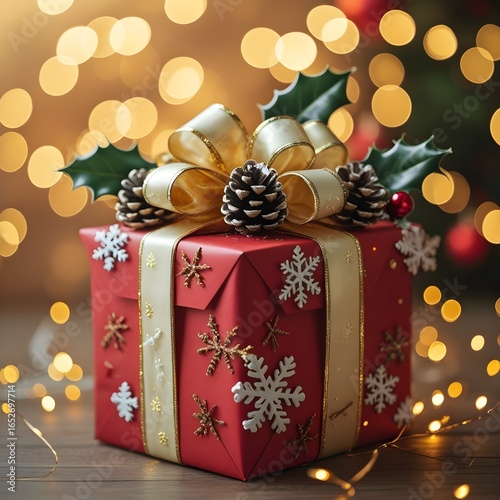 Christmas gift box. 