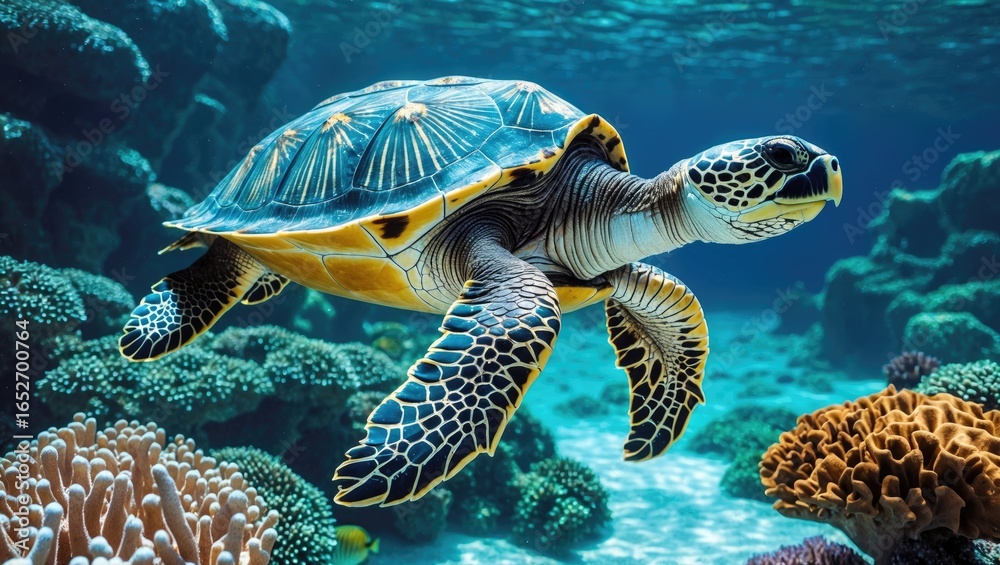 Fototapeta premium Sea creature inhabiting island nations