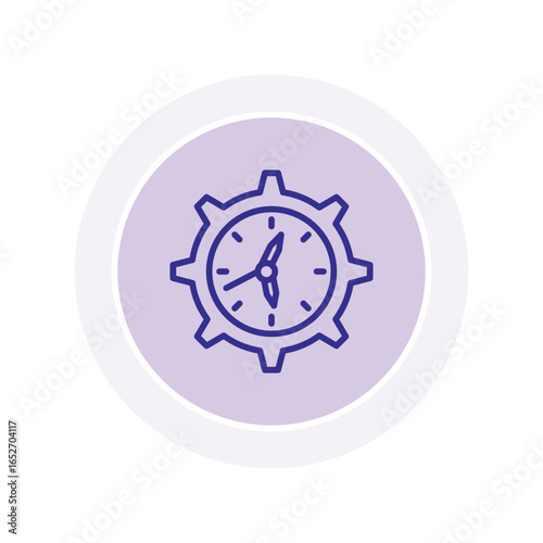 Time Management color circle icon , vector, pixel perfect, illustrator file 
