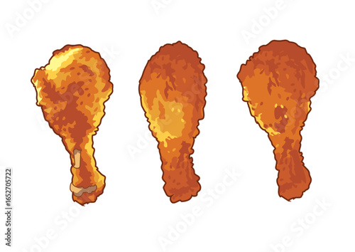 Golden crispy chicken drumsticks, perfectly fried and ready to be enjoyed at any meal or gathering.