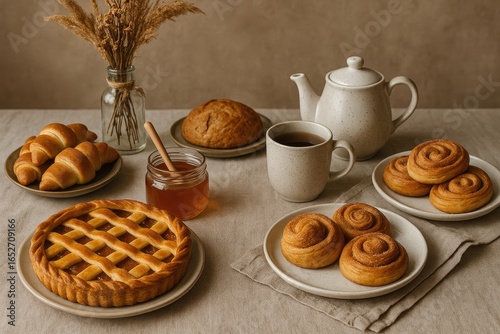 Freshly prepared pastries a...