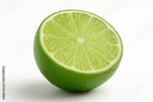 Displaying a highly tart, juicy, and fresh item against a white background