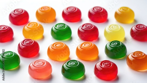 Sweet gelatin treats isolat...