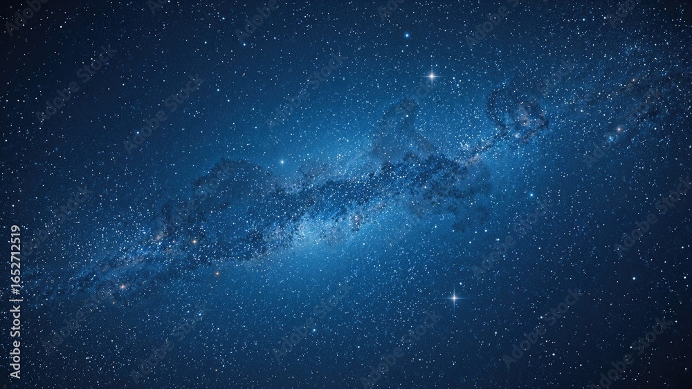 Fototapeta premium Numerous glittering stars filling the cosmic expanse