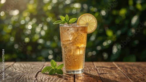 Chilled Citrus Tea Served o...