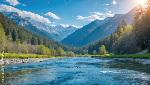 Beautiful landscape featuri...