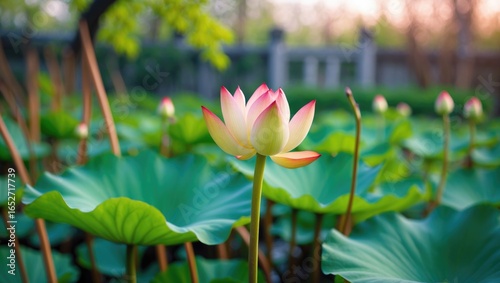 Graceful Lotus Bud in Full ...