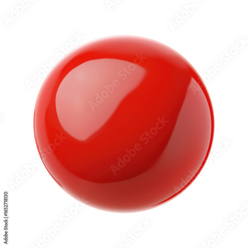 Free Download Red Glossy Sphere. Minimalist Design And Abstract Art Concept. Isolated On Transparent Background - GFXLoad