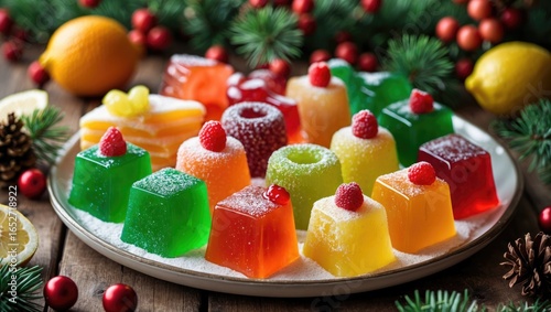 Assorted fruity jelly sweet...