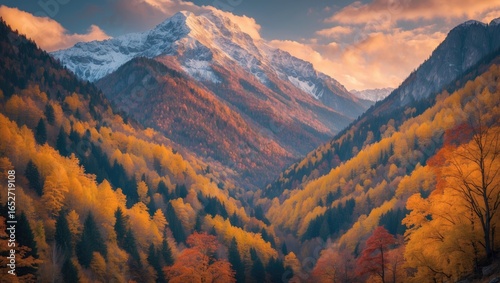 Mountainous region covered ...