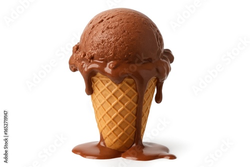 Smooth chocolate ice cream ...