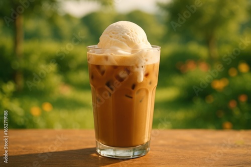 Delicious iced coffee layer...