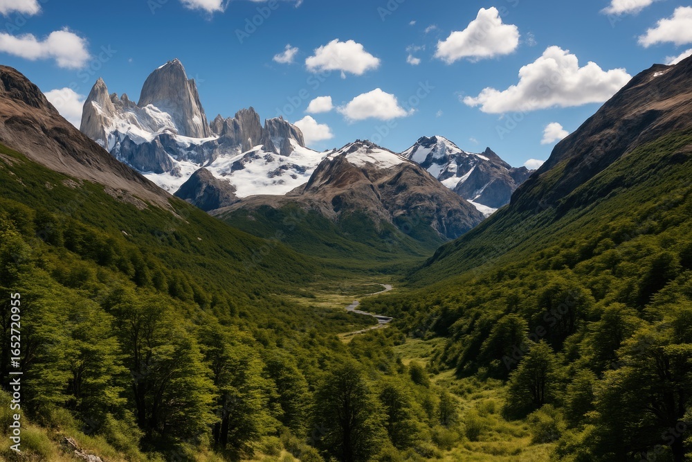 Fototapeta premium Majestic alpine scenery in the southern wilderness
