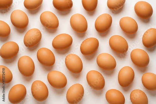A collection of eggs arrang...