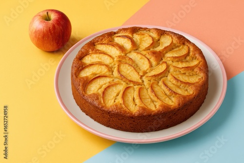 Fresh apple cake crafted at...