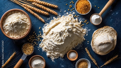 Ingredients used in baking ...