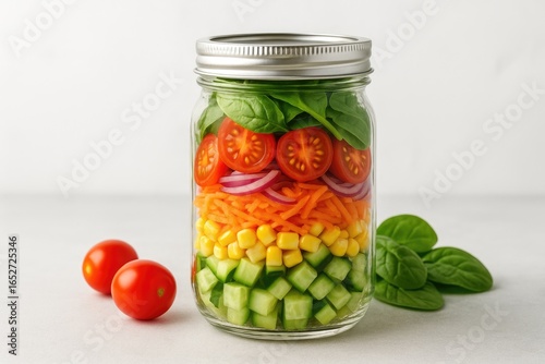 Vegetable medley in a glass...