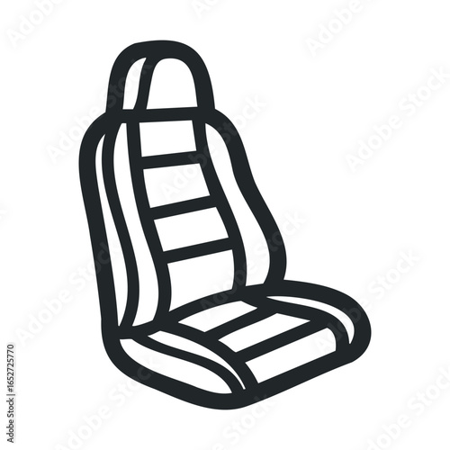Car seat design concept for automotive projects and crafts