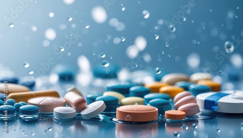 Pill and tablet array on a ...