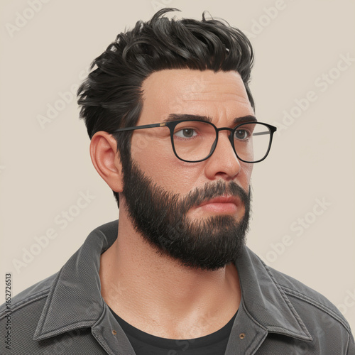 man with glasses