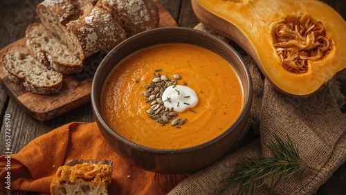 Warm and Savory Squash Soup...