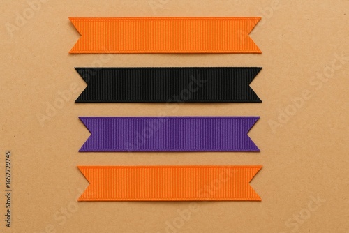Colorful Halloween ribbon l...