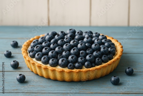 Homemade berry dessert disp...