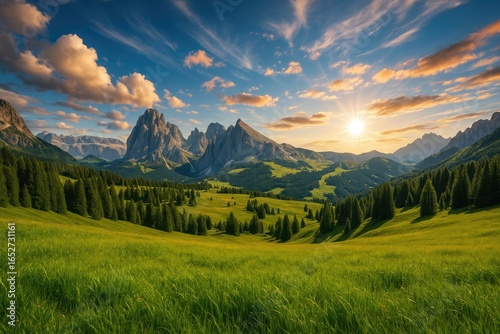 Breathtaking alpine terrain...