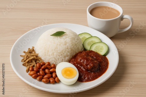 Wallpaper Mural Popular Malaysian cuisine featuring nasi lemak Torontodigital.ca