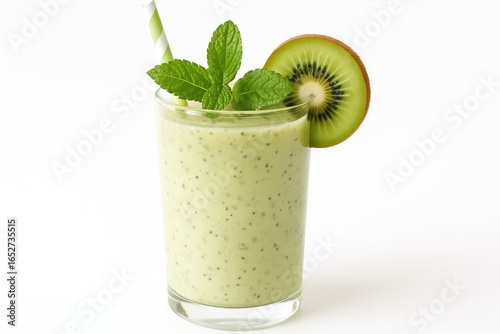 Creamy kiwi and mint smooth...